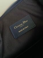 Dior Cest Canvas Backpack Super Embroidered Pattern Black 24x10x24.5cm - Image 8
