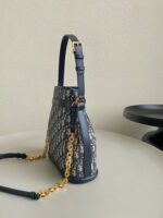 Dior Cest Canvas Backpack Super Embroidered Pattern Black 24x10x24.5cm - Image 3