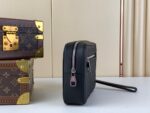 Louis Vuitton LV Clutch Bag Kasai Damier Graphite Black 24cm - Image 2