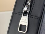Louis Vuitton LV Clutch Bag Kasai Damier Graphite Black 24cm - Image 5