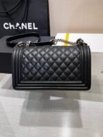 Chanel Boy Black Sliver Hardware Woman’s 20cm - Image 4