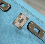 HN KELLY MINI 20 SKY BLUE EPSOM SILVER HARDWARE - Image 6