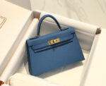 HN MINI 20 BLUE EPSOM GOLD HARDWARE - Image 2