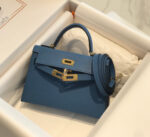 HN MINI 20 BLUE EPSOM GOLD HARDWARE - Image 5