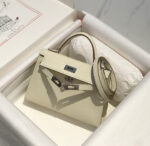 HN MINI 20 WHITE EPSOM SILVER HARDWARE - Image 2