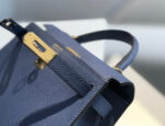 HN Mini Kelly Blue with gold-tone hardware - Image 6