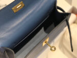 HN Mini Kelly Blue with gold-tone hardware - Image 7