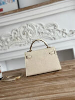 HN MINI 19 WHITE CALFSKIN GOLD HARDWARE - Image 3