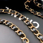 CHANEL FLAP BAG 25 IN BLACK CAVIAR LEATHER GOLD HARDWARE - Image 7