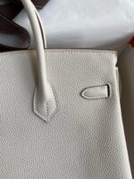 HN 25CM CREAM TOGO LEATHER GOLD HARDWARE - Image 4