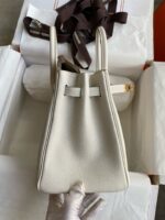 HN 25CM CREAM TOGO LEATHER GOLD HARDWARE - Image 5