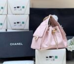 CHANEL 25 HANDBAG IN PASTEL PINK WITH GOLD HARDWARE - Image 2