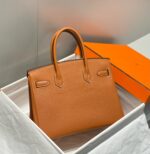 HN 30 BROWN TOGO LEATHER SILVER HARDWARE - Image 2