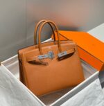 HN 30 BROWN TOGO LEATHER SILVER HARDWARE - Image 3