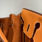 HN 30 BROWN TOGO LEATHER SILVER HARDWARE - Image 7