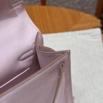 HN POCHETTE 22 IN LIGHT PINK SILVER HARDWARE - Image 4