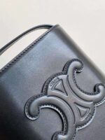 Celine Small Bucket Cuir Triomphe Mini Black Bucket Bag 19.5x16x7cm - Image 4