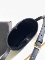 Celine Small Bucket Cuir Triomphe Mini Black Bucket Bag 19.5x16x7cm - Image 7