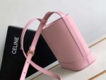 Celine Small Bucket Cuir Triomphe Mini Pink Bag 19.5x16x7cm - Image 7