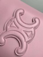 Celine Small Bucket Cuir Triomphe Mini Pink Bag 19.5x16x7cm - Image 4