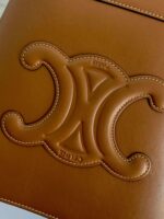 Celine Small Bucket Cuir Triomphe Brown Bucket Handbag 30x22x12cm - Image 6
