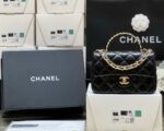 Chanel Mini Rectangular Flap With Top Handle Black 20cm - Image 2