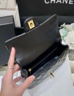 Chanel Mini Rectangular Flap With Top Handle Black 20cm - Image 9