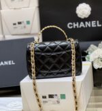 Chanel Mini Rectangular Flap With Top Handle Black 20cm - Image 3