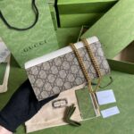 Gucci Clutch Women’s Crossbody Bag with High Quality Monogram Pattern 19x10cm - Image 5