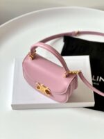 Celine Mini Handle Crossbody Pink 15.5x11cm - Image 3