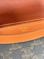 Celine Mini Handle Replica 11 Crossbody Handbag Brown Strap 15.5x11cm - Image 2