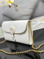 Dior Bobby Women’s Crossbody Bag Super White Smooth Leather 21.5x12x4cm - Image 3