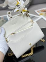 Dior Bobby Women’s Crossbody Bag Super White Smooth Leather 21.5x12x4cm - Image 6