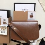 Gucci 1955 Horsebit Replica Bag 11 Women’s Brown Smooth Leather 25cm - Image 8