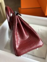 HN Woman’s Hand Sewing Like Auth Red Handbags 25cm - Image 2