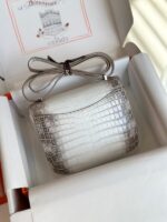 HN 19 Himalaya Genuine Crocodile Leather Palladium Hardware - Image 5