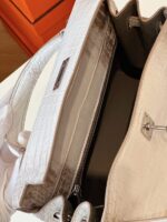 HN 25 Himalaya Albino Genuine Crocodile Leather Palladium Hardware - Image 9