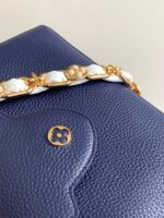 Louis Vuitton LV Capucines BB Woman’ Like Auth Navy Blue Handbags 27x18x9cm - Image 4