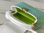 Louis Vuitton LV Capucines Green And White Pattern Handbags 21cm - Image 7