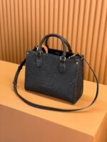 Louis Vuitton LV On The Go PM Tote Bag Black Handbags 25cm - Image 3