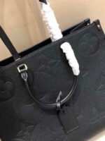 Louis Vuitton LV On The Go PM Tote Bag Replica 1:1 Black Handbags 35cm - Image 2