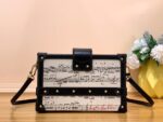 Louis Vuitton LV Petite Musical Pattern Like Auth Handbags 20×12.5x5cm - Image 3