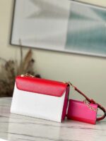 Louis Vuitton LV Twist Mix Pink Red Handbags Cowhide Leather 24cm - Image 5