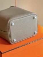 HN 18 Gray togo leather Sliver Hardware - Image 7