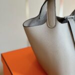 HN 18 Gray togo leather Sliver Hardware - Image 9