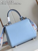 Louis Vuitton Clunny Blue Raised Pattern Handbags 20x16cm - Image 5