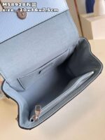 Louis Vuitton Clunny Blue Raised Pattern Handbags 20x16cm - Image 2