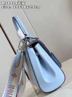 Louis Vuitton Clunny Blue Raised Pattern Handbags 20x16cm - Image 4