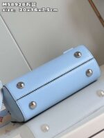 Louis Vuitton Clunny Blue Raised Pattern Handbags 20x16cm - Image 3