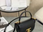 Celine Handle Black Wrinkled Leather 15.5×11.5x5cm - Image 5